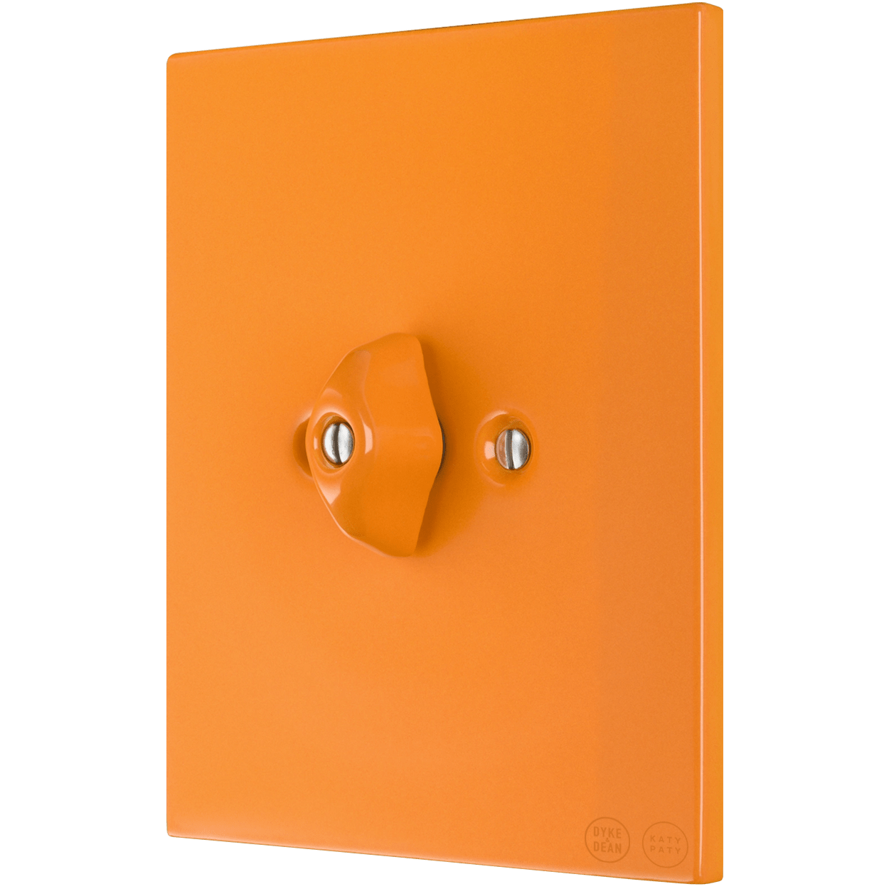 KATY PATY PORCELAIN PLATE WALL LIGHT SWITCH CARROT ROTARY - DYKE & DEAN