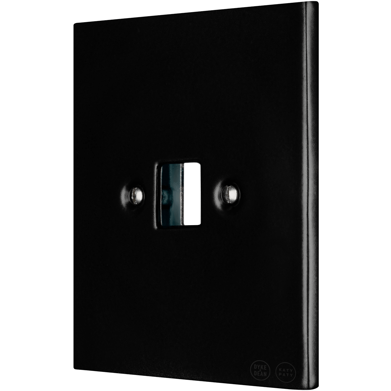 KATY PATY PORCELAIN PLATE WALL SOCKET MATTE BLACK PC/USB - DYKE & DEAN