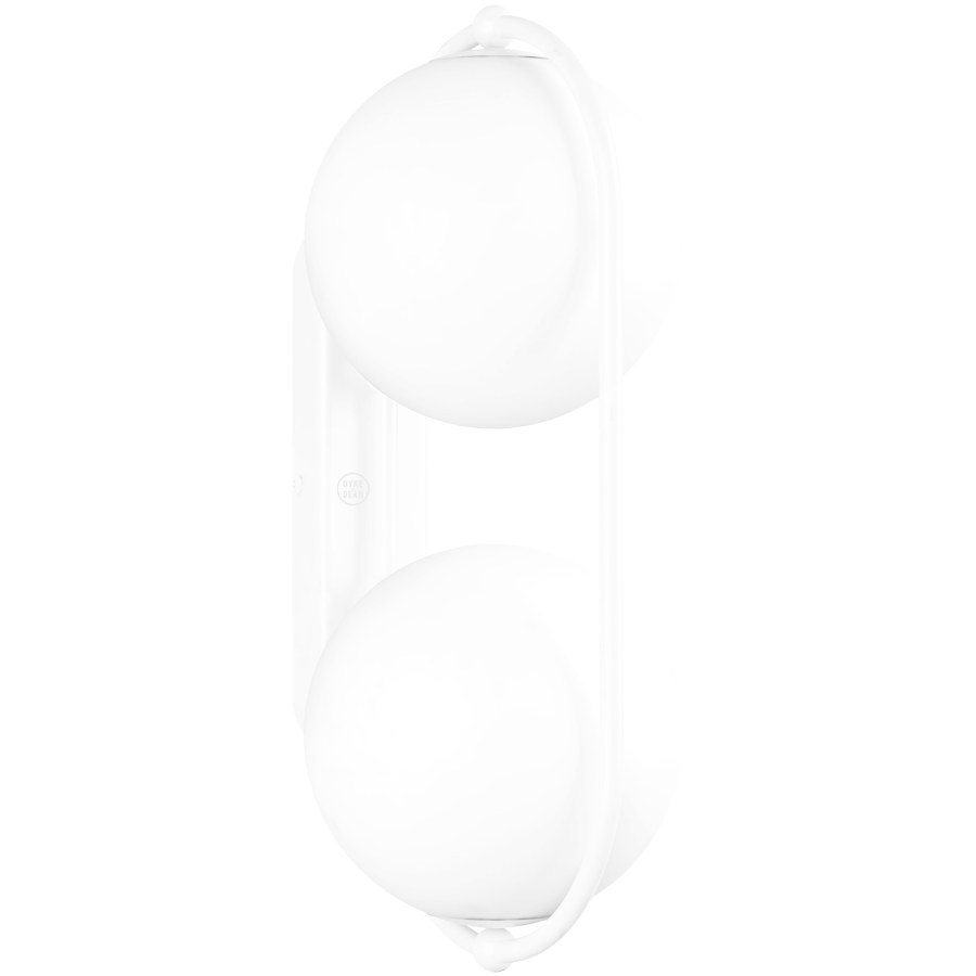 KOBAN WATERPROOF DOUBLE LOOP WALL LIGHT WHITE - DYKE & DEAN