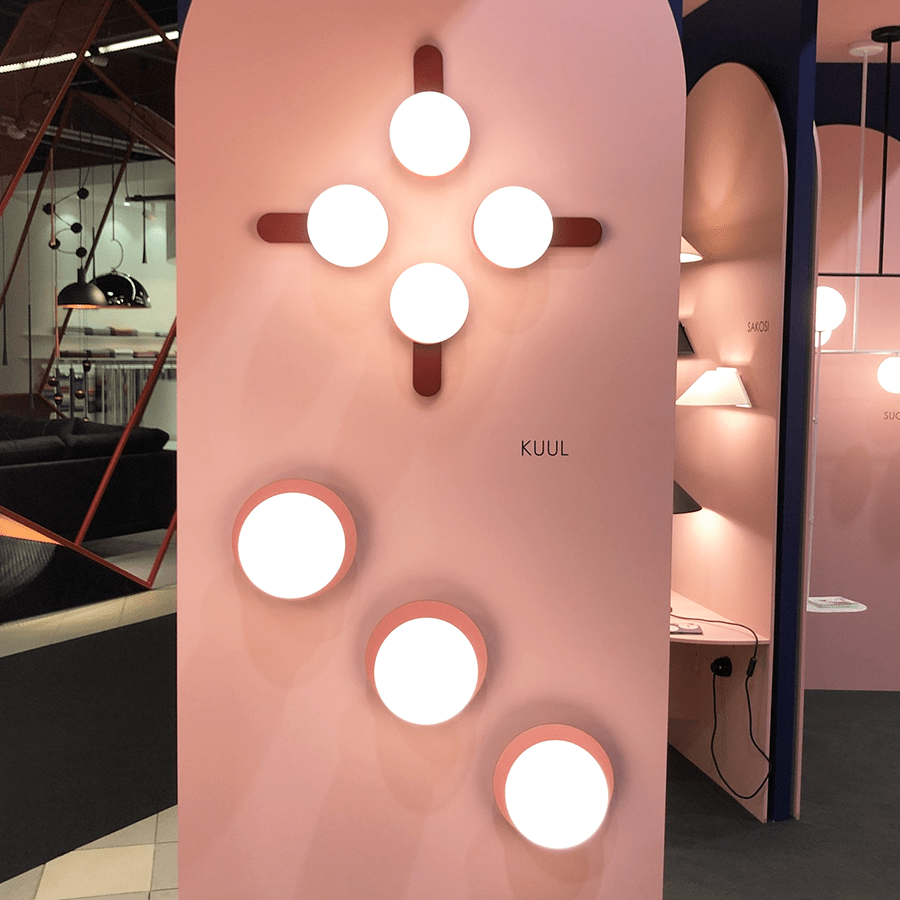 KUUL D WATERPROOF WALL LIGHT BEDSIDE BURGUNDY - DYKE & DEAN