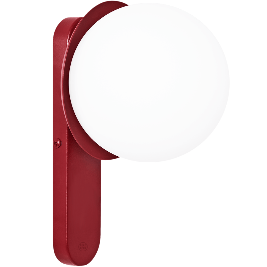 KUUL D WATERPROOF WALL LIGHT BEDSIDE BURGUNDY - DYKE & DEAN