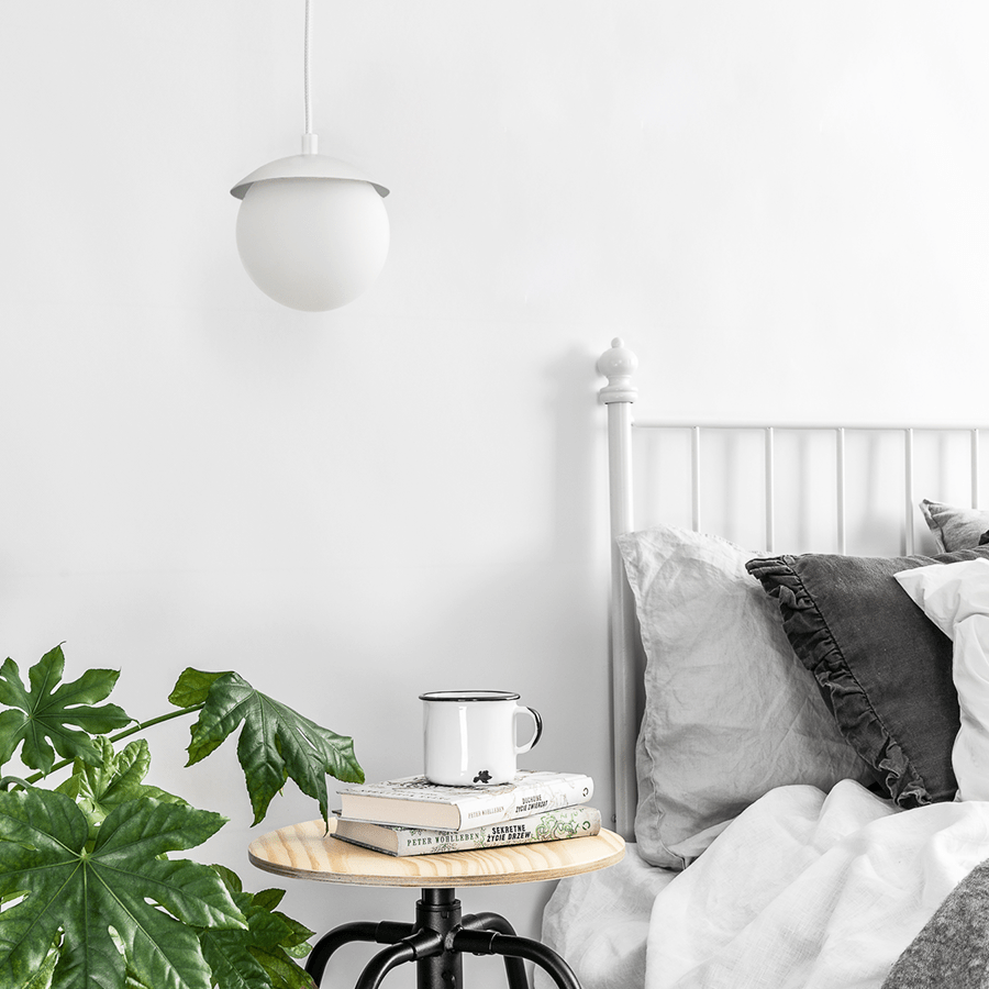 KUUL G WATERPROOF CEILING PENDANT GLOBE LIGHT BLACK - DYKE & DEAN