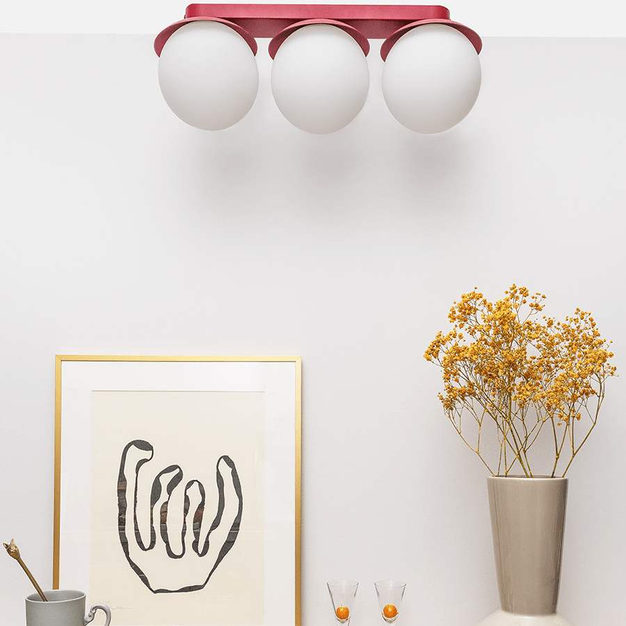 KUUL WATERPROOF CEILING 3 GLOBE LIGHT BLACK - DYKE & DEAN