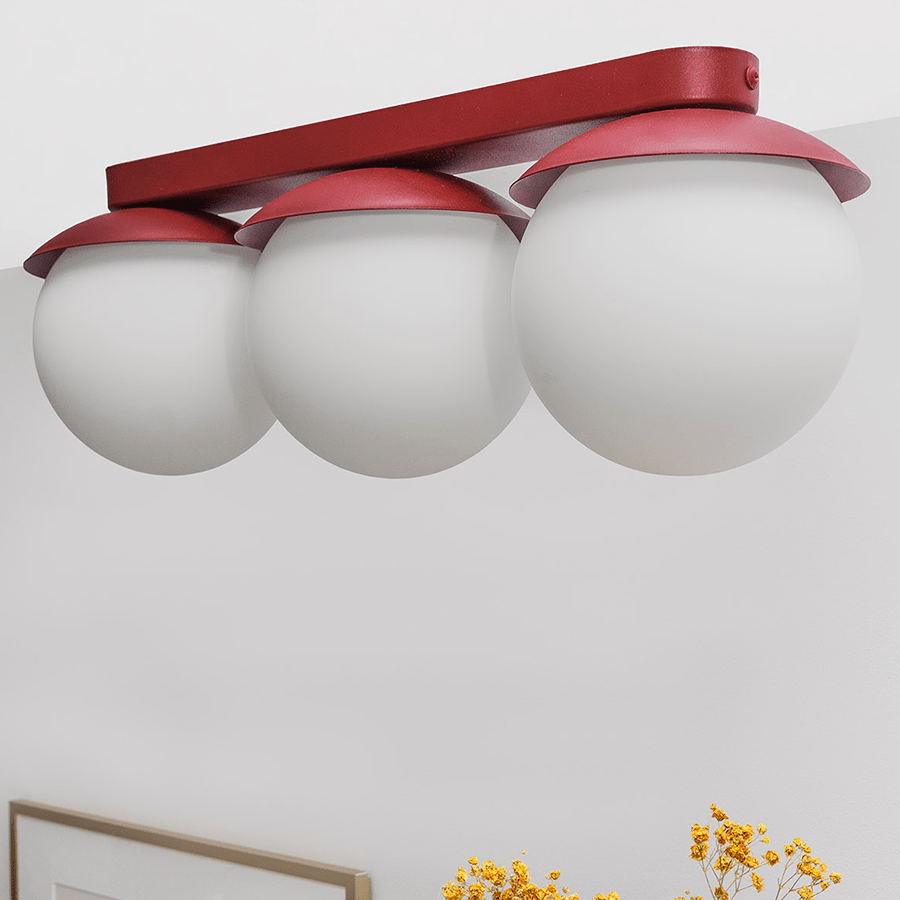 KUUL WATERPROOF CEILING 3 GLOBE LIGHT WHITE - DYKE & DEAN