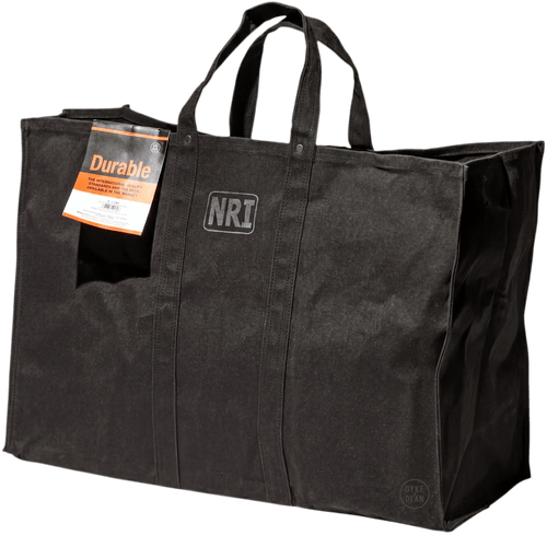 LARGE BLACK LABOUR TOTE BAG - DYKE & DEAN