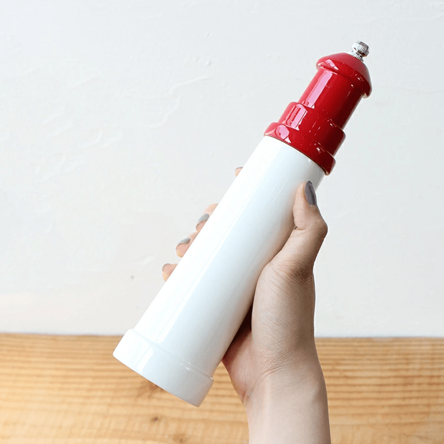 LIGHTHOUSE SALT & PEPPER GRINDER RED - DYKE & DEAN