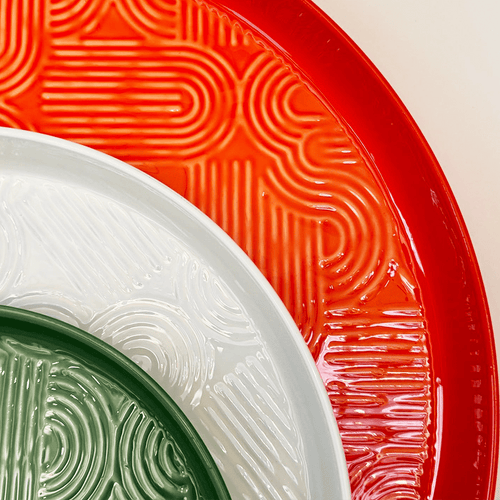 LUX PLATEAU TRAY X LARGE ORANGE 600mm - DYKE & DEAN