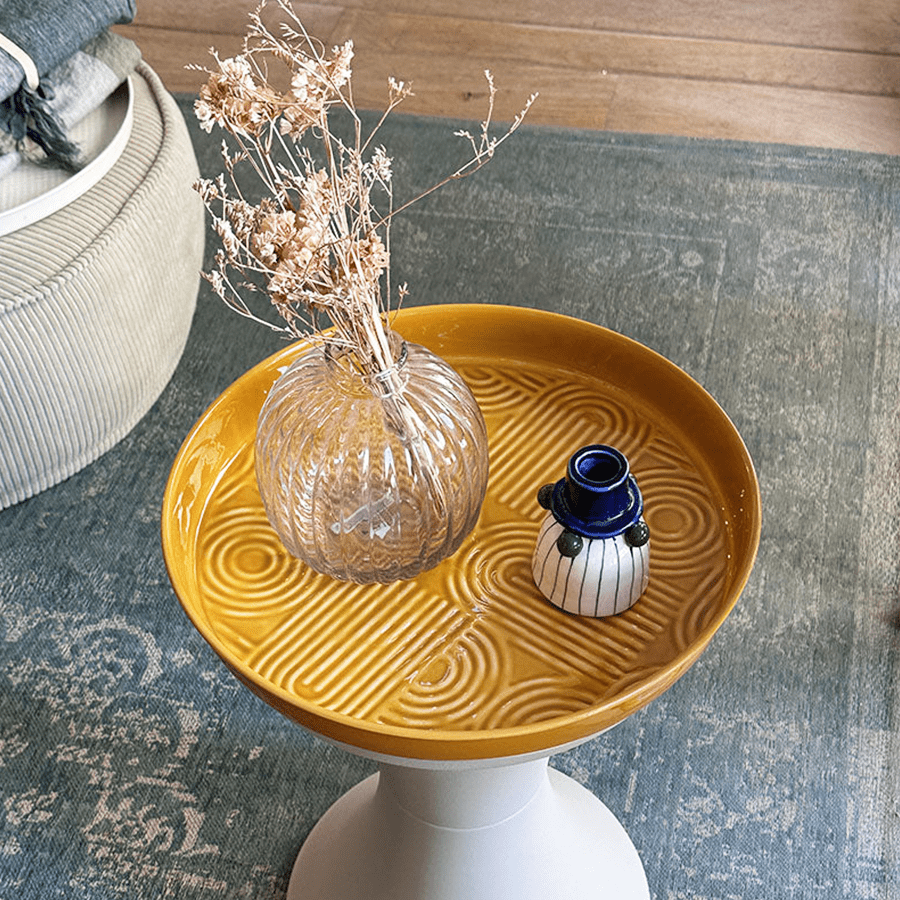 LUX PLATEAU TRAY YELLOW 350mm - DYKE & DEAN