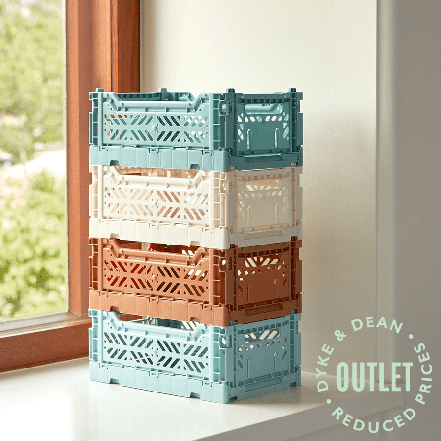 MIDI STACKING CRATE TAUPE OUTLET - DYKE & DEAN