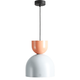 MODULAR PENDANT DARK GREY & CORAL - DYKE & DEAN