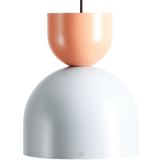 MODULAR PENDANT DARK GREY & CORAL - DYKE & DEAN