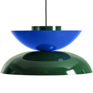 MODULAR PENDANT LIGHT DEEP GREEN & COBALT - DYKE & DEAN