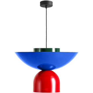 MODULAR PENDANT UTO LIGHT COBALT DEEP GREEN & RED - DYKE & DEAN