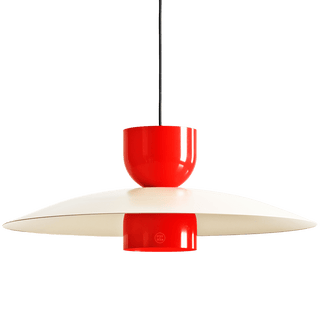 MODULAR PENDANT UTO LIGHT RED & DARK BEIGE - DYKE & DEAN