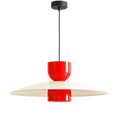 MODULAR PENDANT UTO LIGHT RED & DARK BEIGE - DYKE & DEAN