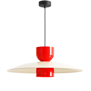MODULAR PENDANT UTO LIGHT RED & DARK BEIGE - DYKE & DEAN