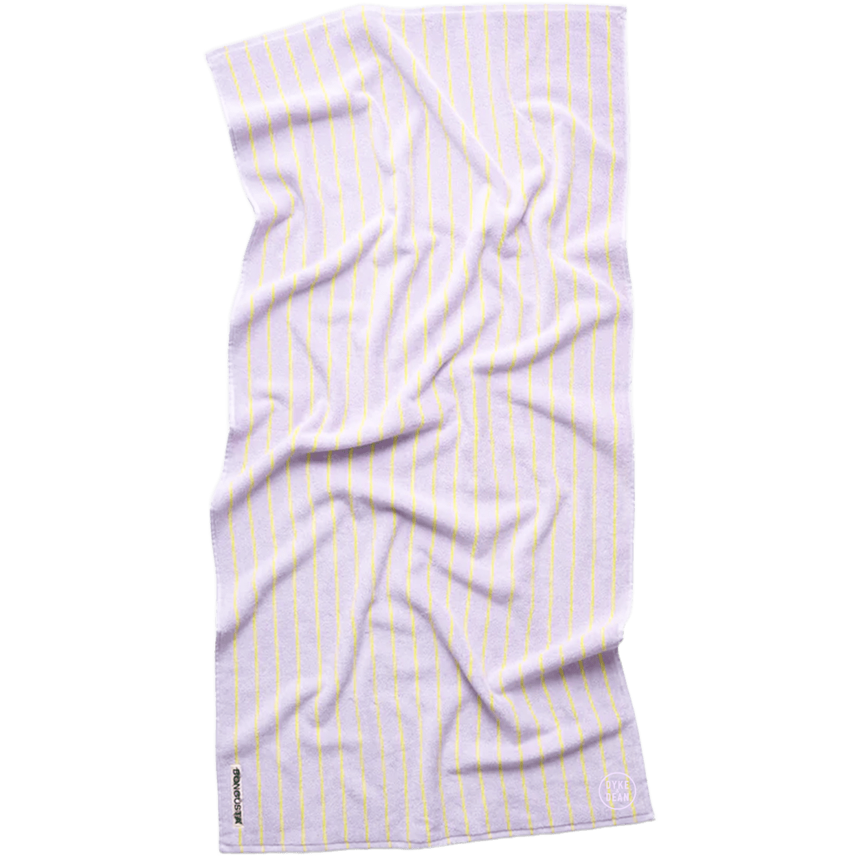 NARAM BATH TOWELS LILAC & NEON YELLOW - DYKE & DEAN