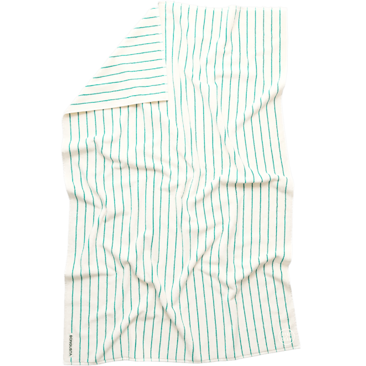 NARAM BATH TOWELS PURE WHITE & GRASS - DYKE & DEAN