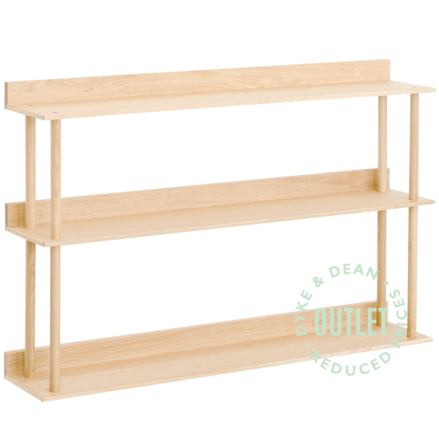 OAK PLATFORM 3 WALL SHELF OUTLET - DYKE & DEAN