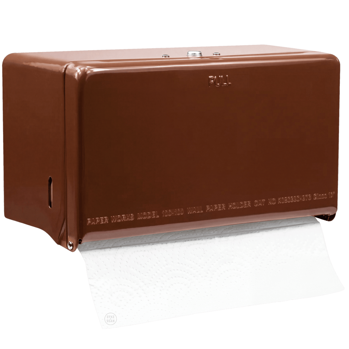 PAPER ROLL & TISSUE DISPENSER BROWN - DYKE & DEAN