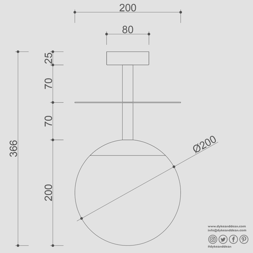PLAAT B WATERPROOF CEILING SCONCE LIGHTS - DYKE & DEAN
