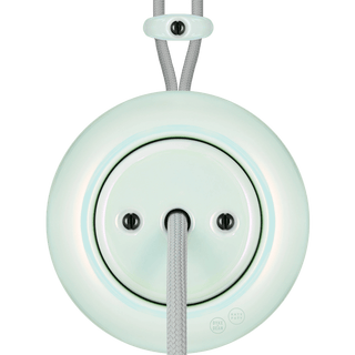 PORCELAIN KATY PATY COLONA ROUND SURFACE MOUNTED CABLE GLAND SOCKET CONCHA - DYKE & DEAN