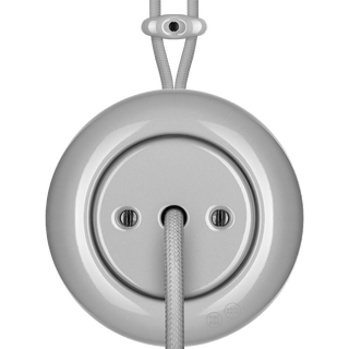 PORCELAIN KATY PATY COLONA ROUND SURFACE MOUNTED CABLE GLAND SOCKET GREY - DYKE & DEAN
