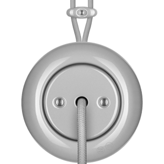 PORCELAIN KATY PATY COLONA ROUND SURFACE MOUNTED CABLE GLAND SOCKET GREY - DYKE & DEAN