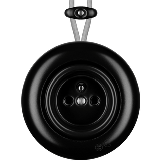 PORCELAIN KATY PATY COLONA ROUND SURFACE MOUNTED EURO SOCKET MATTE BLACK - DYKE & DEAN