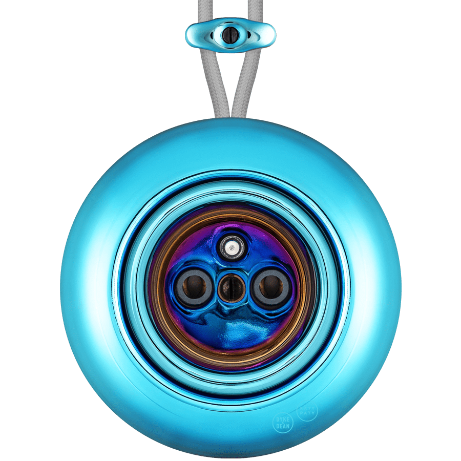 PORCELAIN KATY PATY COLONA ROUND SURFACE MOUNTED EURO SOCKET SKY BLUE - DYKE & DEAN