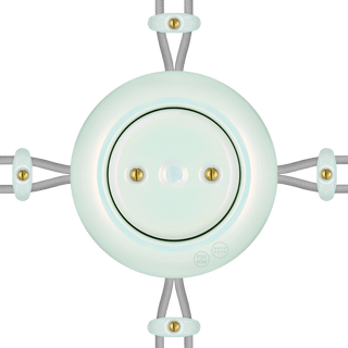 PORCELAIN KATY PATY COLONA ROUND SURFACE MOUNTED JUNCTION BOX CONCHA - DYKE & DEAN