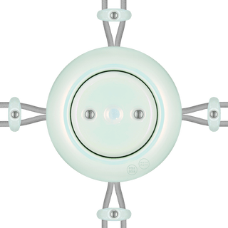 PORCELAIN KATY PATY COLONA ROUND SURFACE MOUNTED JUNCTION BOX CONCHA - DYKE & DEAN