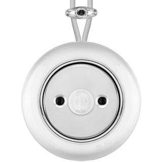 PORCELAIN KATY PATY COLONA ROUND SURFACE MOUNTED MOTION SENSOR CHROME - DYKE & DEAN