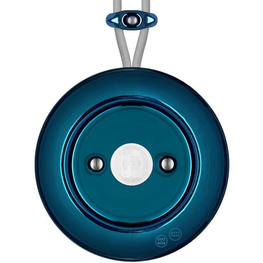 PORCELAIN KATY PATY COLONA ROUND SURFACE MOUNTED MOTION SENSOR DARK BLUE - DYKE & DEAN