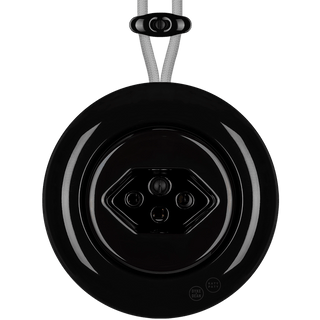 PORCELAIN KATY PATY COLONA ROUND SURFACE MOUNTED SWISS SOCKET BLACK - DYKE & DEAN