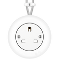 PORCELAIN KATY PATY COLONA ROUND SURFACE MOUNTED UK SOCKET WHITE - DYKE & DEAN