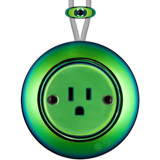 PORCELAIN KATY PATY COLONA ROUND SURFACE MOUNTED USA 15AMP SOCKET CHLOREDOO - DYKE & DEAN