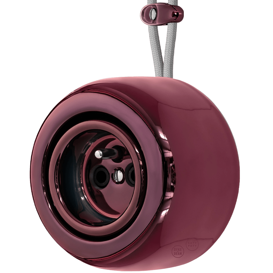 PORCELAIN ROUND SURFACE MOUNTED EURO SOCKET PURPLE - DYKE & DEAN