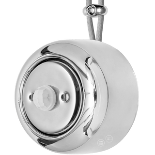 PORCELAIN ROUND SURFACE MOUNTED MOTION SENSOR CHROME - DYKE & DEAN