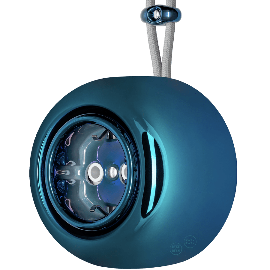 PORCELAIN ROUND SURFACE MOUNTED SCHUKO SOCKET DARK BLUE - DYKE & DEAN