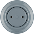 PORCELAIN WALL END PLUG SOCKET ASH GREY - DYKE & DEAN