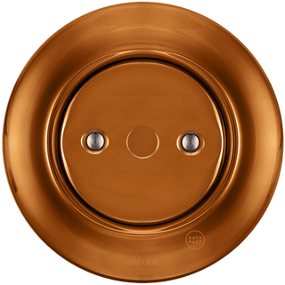 PORCELAIN WALL END PLUG SOCKET BRONZE - DYKE & DEAN