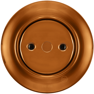 PORCELAIN WALL END PLUG SOCKET BRONZE - DYKE & DEAN