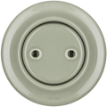 PORCELAIN WALL END PLUG SOCKET GREEN GREY - DYKE & DEAN