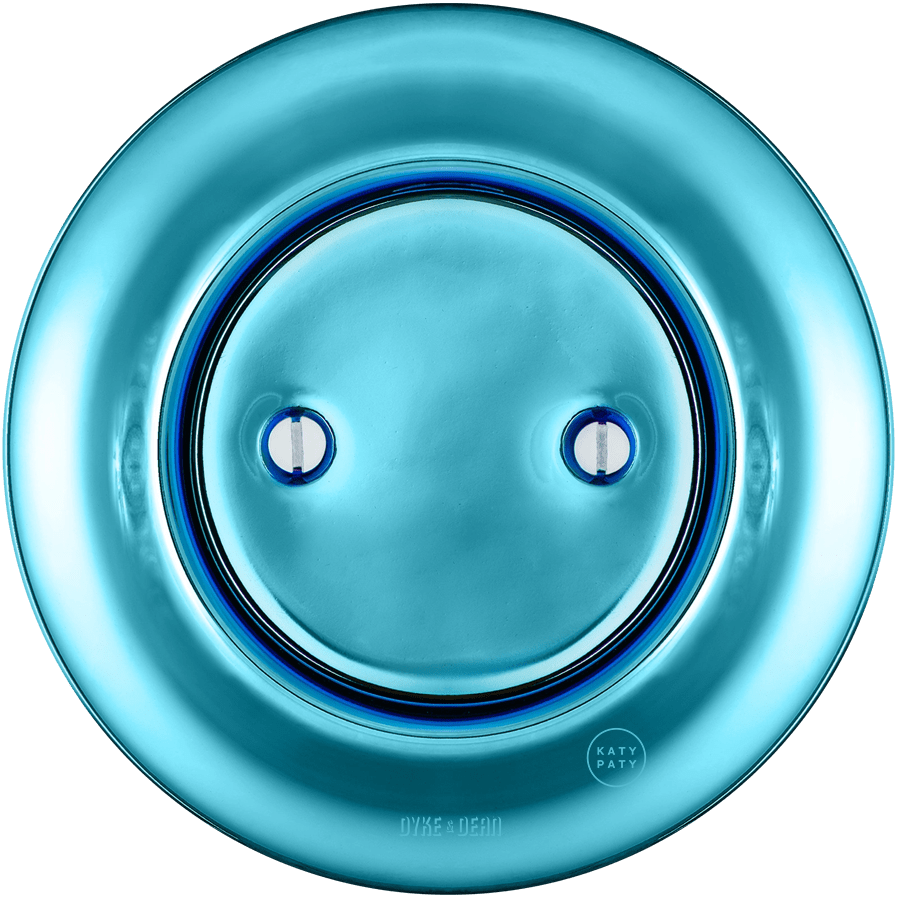 PORCELAIN WALL END PLUG SOCKET SKY BLUE - DYKE & DEAN