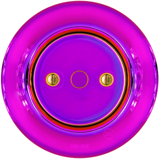 PORCELAIN WALL END PLUG SOCKET VIOLEDO - DYKE & DEAN