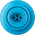 PORCELAIN WALL MOUNTED SWISS SOCKET AZURE - DYKE & DEAN
