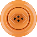 PORCELAIN WALL MOUNTED SWISS SOCKET CARROT - DYKE & DEAN