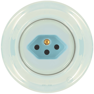 PORCELAIN WALL MOUNTED SWISS SOCKET CONCHA - DYKE & DEAN
