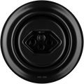 PORCELAIN WALL MOUNTED SWISS SOCKET MATT BLACK - DYKE & DEAN